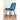 Eubanks Upholstered Dining Chair Set of 2 Blue Black Modern and Comfortable