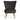 Habitat Alexis Velvet Cocktail Chair - Charcoal