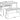 Chicago Oak White Dining Table & 2 White Benches Dining Room Furniture
