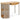 Habitat Rita 1 Drawer Office Desk - Natural