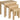 Gloucester Nest of 3 Solid Wood Tables - Natural