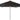 2m Water Repellent Garden Parasol Black Durable and Protective Outdoor Umbrella