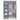 Covered Double Wardrobe with Storage - Grey