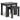 Apley Nest of 2 Tables - Black