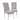 Pair of Crushed Velvet Scroll Back Dining Chairs Silver/Chrome Elegant Seating