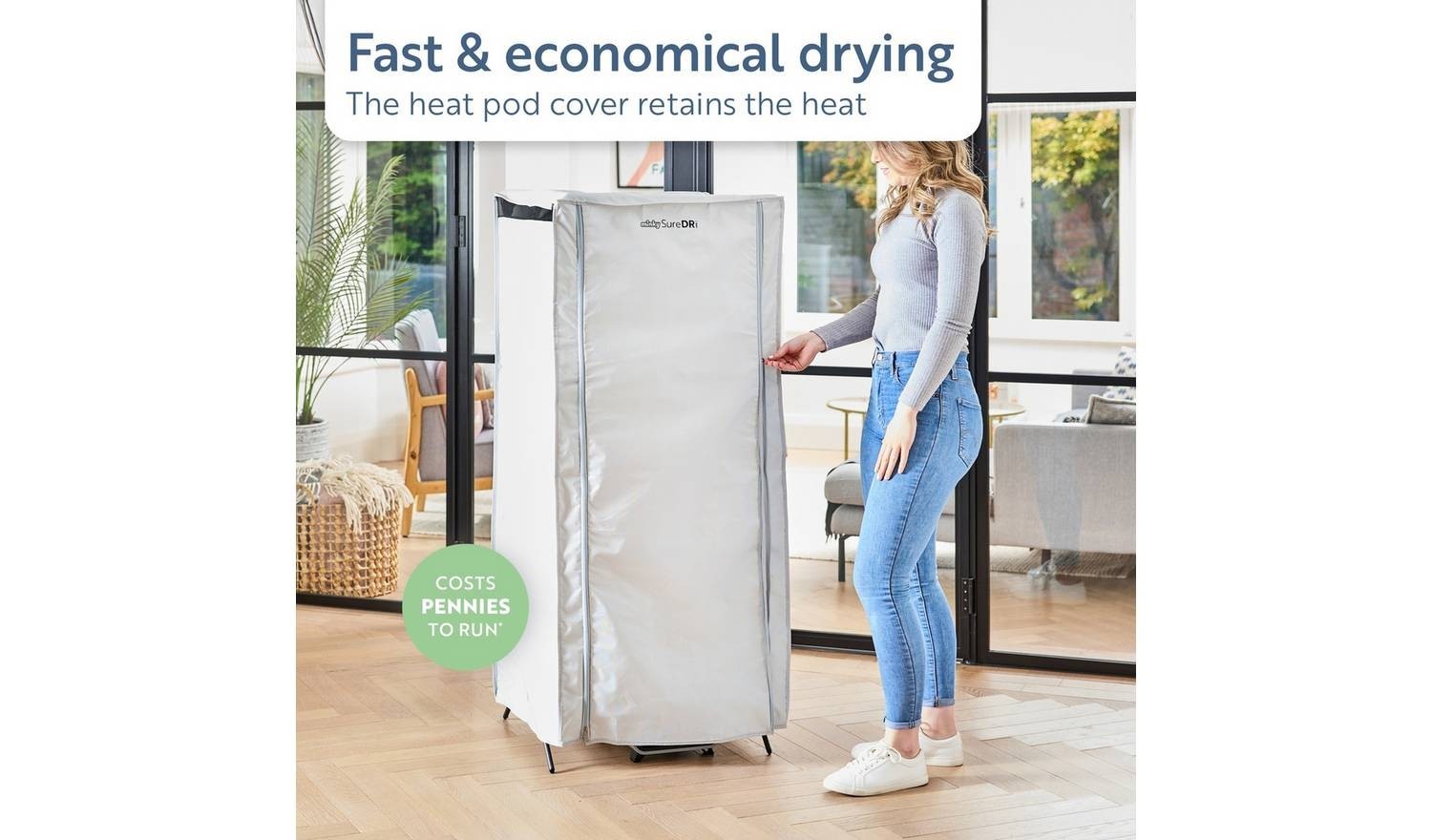 Minky Sure Dri Heat Pod Pro Drying System For Indoor Laundry Use ...