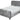 Penelope Crushed Velvet Kingsize Bed Silver Luxurious Bedroom Furniture