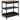 Kaylo Metal Kitchen Trolley - Black