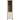Lacetti Cream Oak Display Cabinet | Glass Shelves | Living Room Decor