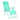 Folding Metal Zero Gravity Sun Lounger - Teal
