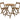 Habitat 2 Seater Folding Wooden Garden Bistro Set - Brown