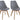 Habitat Jerry Pair of Dining Chair Grey Stylish and Comfortable Seating