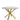 Chopstick 120 cm Round Dining Table Brass Kitchen Breakfast Bistro UK