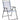 Santa Cruz 8 Piece Dining Set Blue 6 Chairs Glass Table Parasol