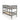 Novara Bunk Bed Grey Durable Space-Saving Bedroom Furniture for Kids