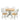 New Rubberwood Fixed Top 100 cm Kentucky Dining Table + 4 Chairs Grey & Oak