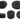 4x 5KG Black Dumbbell Weight Plates Standard Spinlock Home Gym Weight Discs