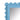 Blue 3mm Metal Frame Scalloped Wall Mirror 98x69cm Decor