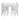 Raye White Dining Table & 4 White Chairs Scandinavian Design Compact