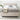 Aspire Small Double Beige Linen End Lift Ottoman Bed with Buttoned Headboard