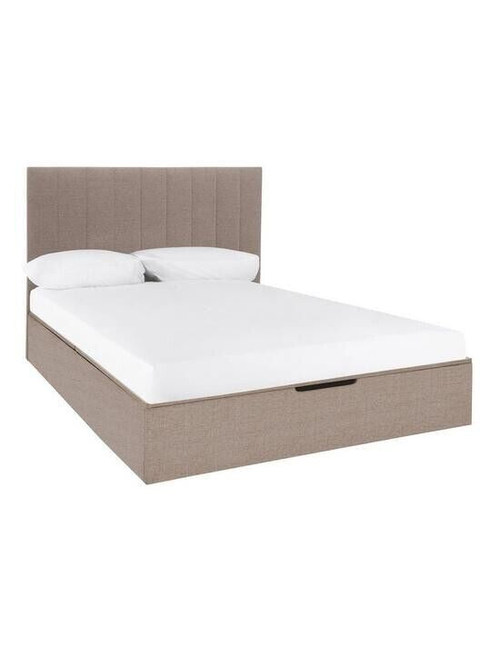 Nova Fabric Ottoman Kingsize Bed Frame Modern Bedroom Storage Solution