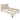 Harlem Double Bed Frame Grey Oak | Large Headboard | Black Metal Legs