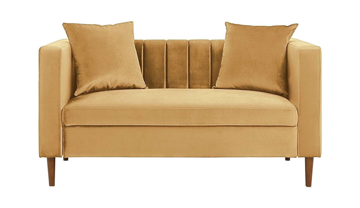 Everly Velvet 2 Seater Sofa Compact Living Room