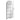 Black Window Full Length Arch Wall Mirror 140x65cm Metal Frame