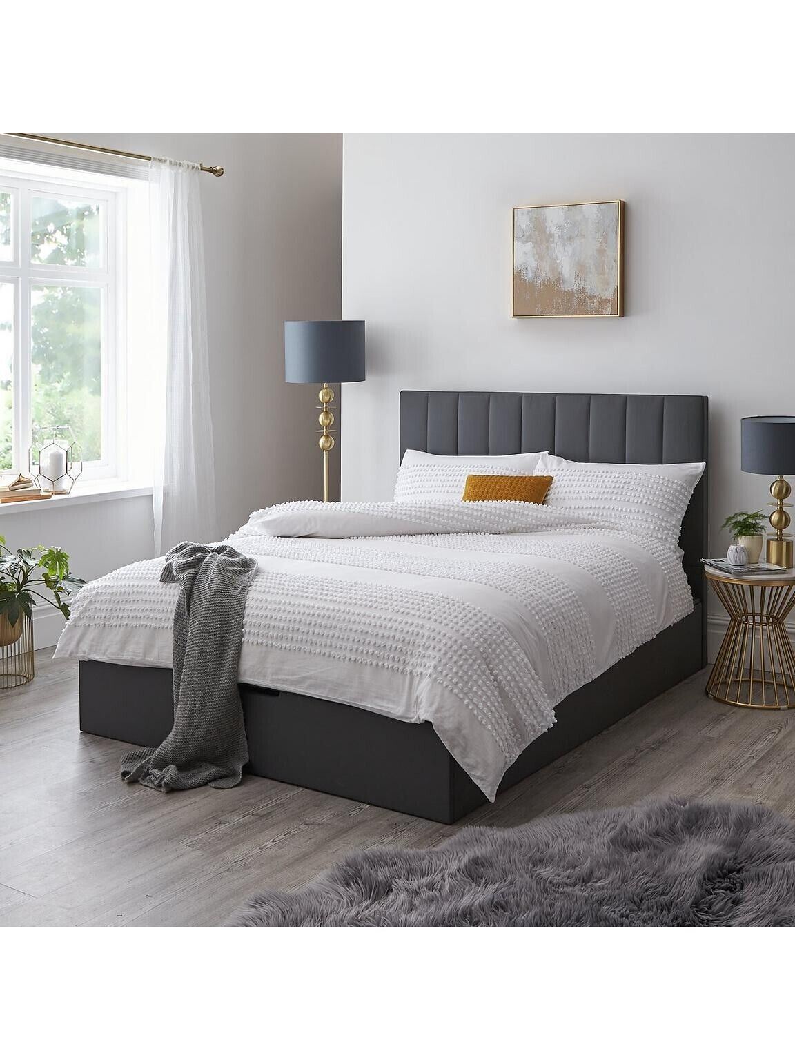 Nova Faux Leather Ottoman Double Bed Frame Elegant Durable Bedroom Solution