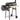 Barrel Charcoal BBQ With Offset Smoker Steel Garden Outdoor Cooking