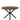 Oslo 120 cm Round Dining Table Oak & Black Modern Dining Room Furniture