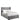 Gatsby Velvet King Size Bed Lift up With Storage In Light Grey Modern Bedroom