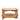 Cannes Solid Acacia Wood & Rattan Coffee Table Modern Boho 80cm