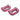 Northern D-Shaped Boxing Dumbbells Pink 2 x 3kg Fitness