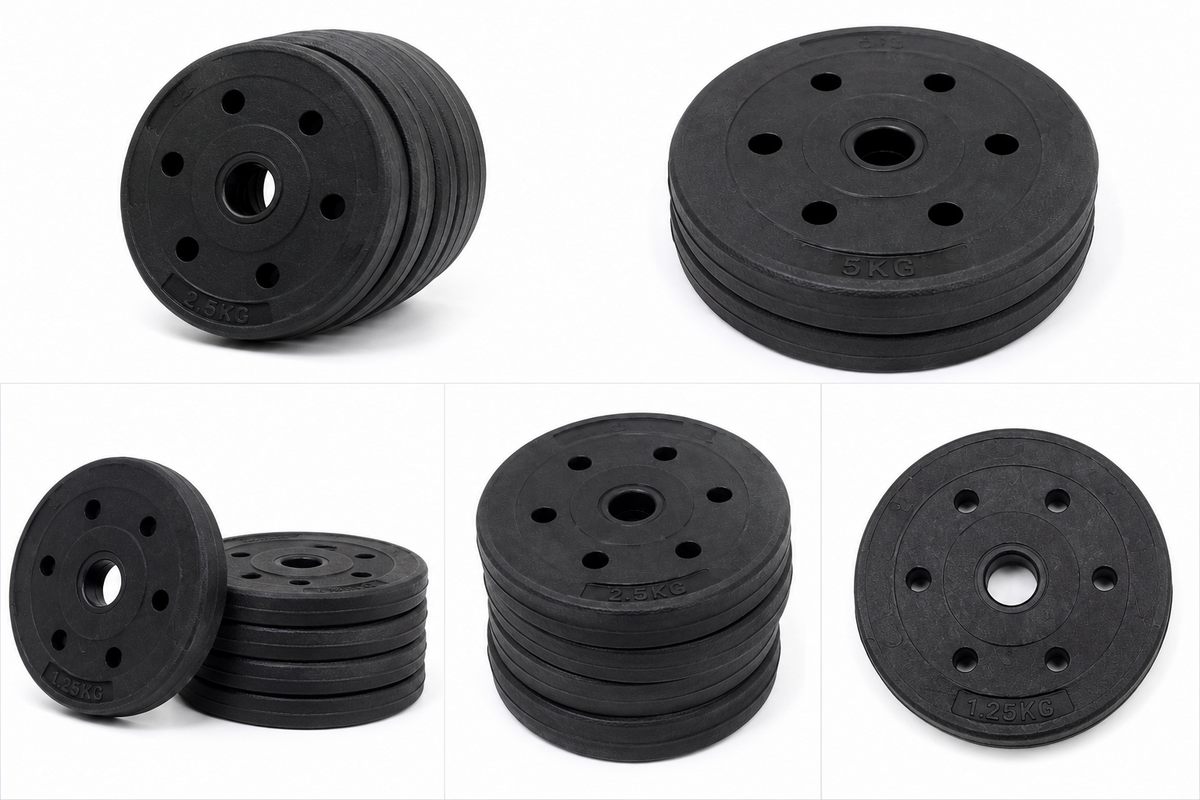 4x Dumbbell Weight Plates Standard Spinlock Home Gym Weight Discs