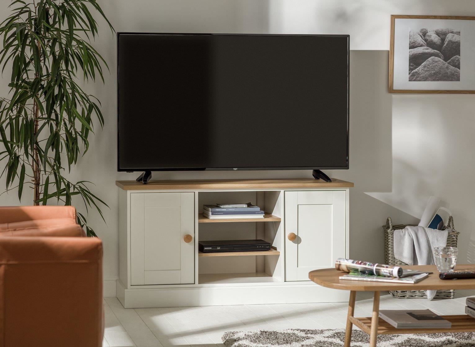 Winchester 2 Door TV Unit Media Stand Storage Cabinet Living Room