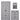 Aspen 3 Piece Bedroom Set &  Wardrobe & 4+2 Chest & Bedside Table Grey Oak Eff