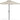 2m Square Garden Parasol - Cream