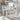 Raye White Dining Table & 4 White Chairs Scandinavian Design Compact