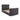 Kingsley Fabric TV Double Bed Frame - fits up to 32 inch TV Charcoal