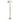 Wood and Brass Stick Floor Lamp Walnut Natural Modern Reading Light
