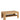 Panama Coffee Table Oak Effect | Chunky Angular Legs | Low Magazine Shelf