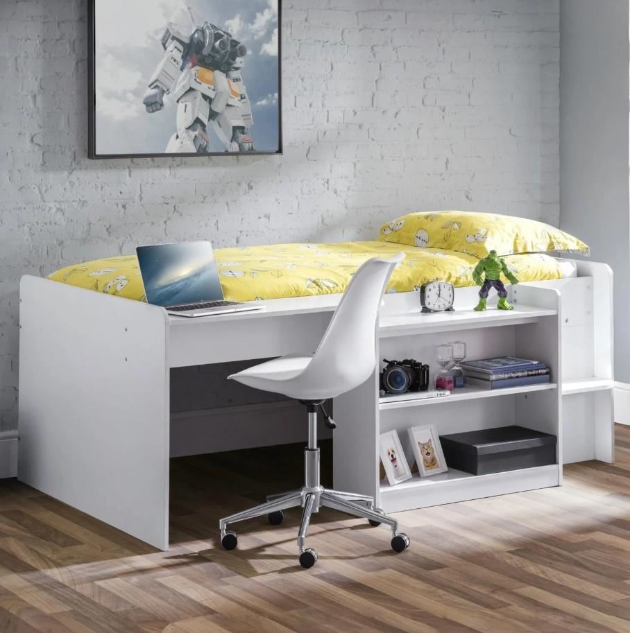 Neptune Midsleeper Desk Underbed Storage Bedroom