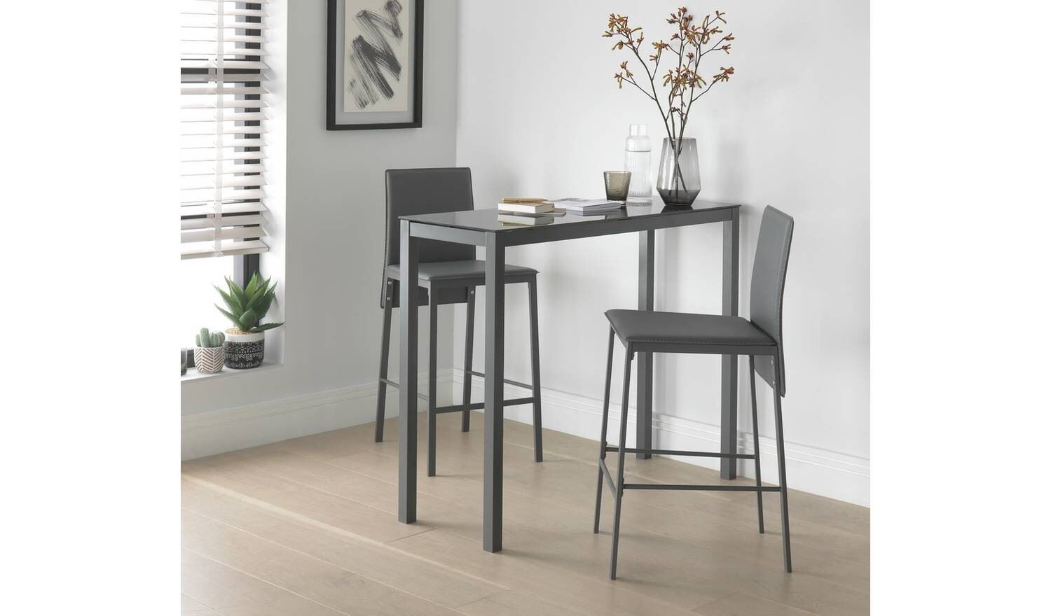 Lido Bar Table & 2 Chairs Small Spaces UK