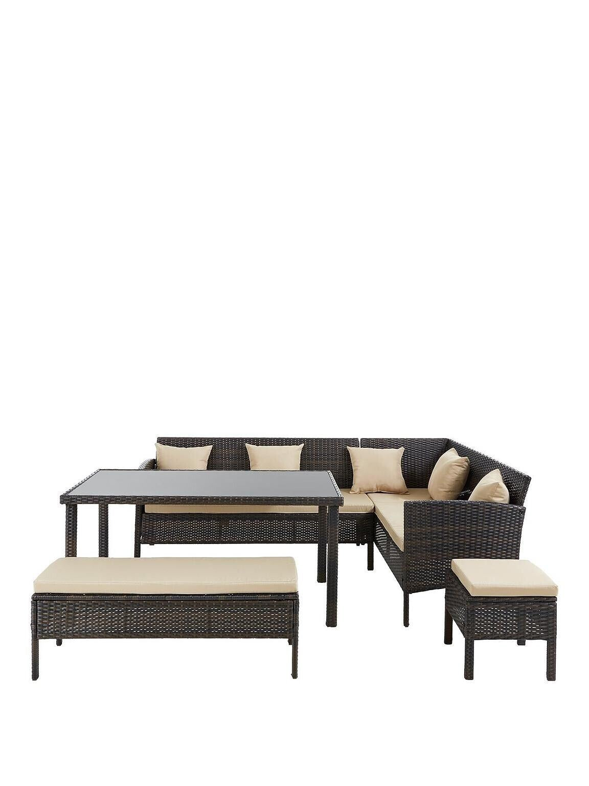 Monte Carlo Corner Dining Set Seats Up To 8 Stylish Spacious Outdoor