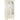 Cora Glass Door Bookcase Ivory & Brass | Fluted Drawer | Adjustable Shelves | Modern