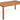 Luana Rectangular Garden Table Light Wood Parasol Hole FSC