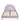 Rainbow Children's Single Bed Frame Lilac Kids Bedroom Furniture