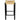 Hanna Oak Counter Stool Black For Kitchen Island Breakfast Bar UK