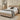 Korson Double Bed Frame Mink | Winged Headboard | Black Metal Feet